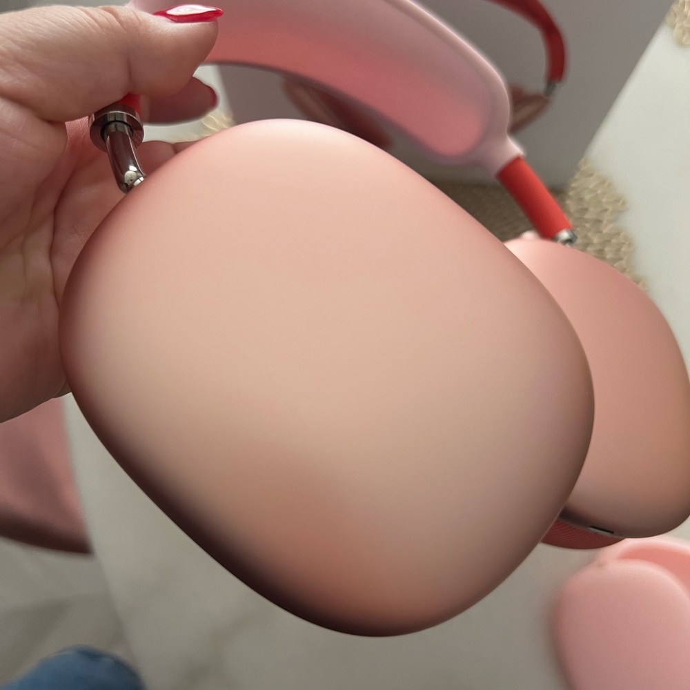 Apple Red and Pink Wireless Headphones - Picture 7 of 9